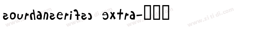SourHanSeriFSC Extra字体转换